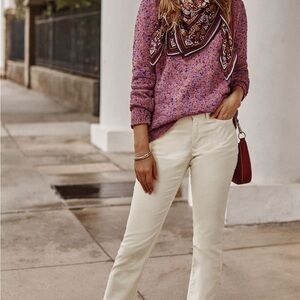 J. Jill Off-White Pants Velour - super soft